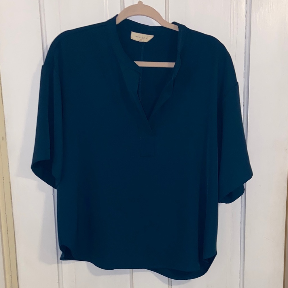 Elegant Teal Blouse